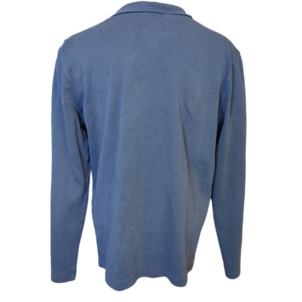 ST JOHNS BAY Womens XL Blue Long Sleeve Turtleneck Pullover Shirt - Picture 2 of 3